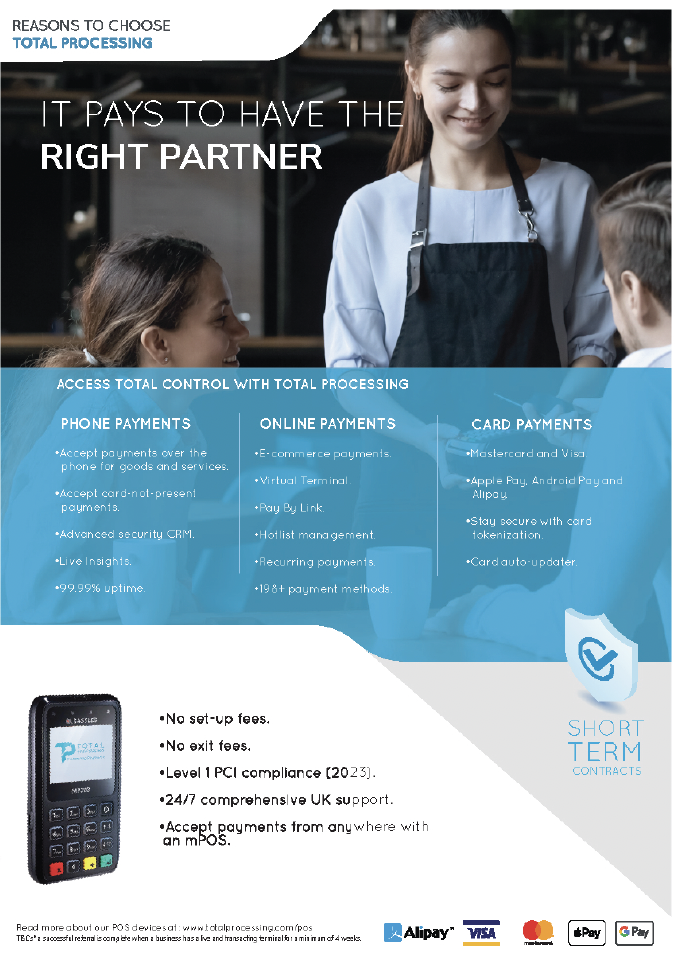 It Pays to Have the Right Partner — sales flyer